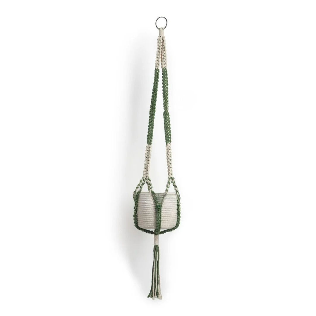 Custom Macrame Pot Holder Tailored Hanging Plant Décor